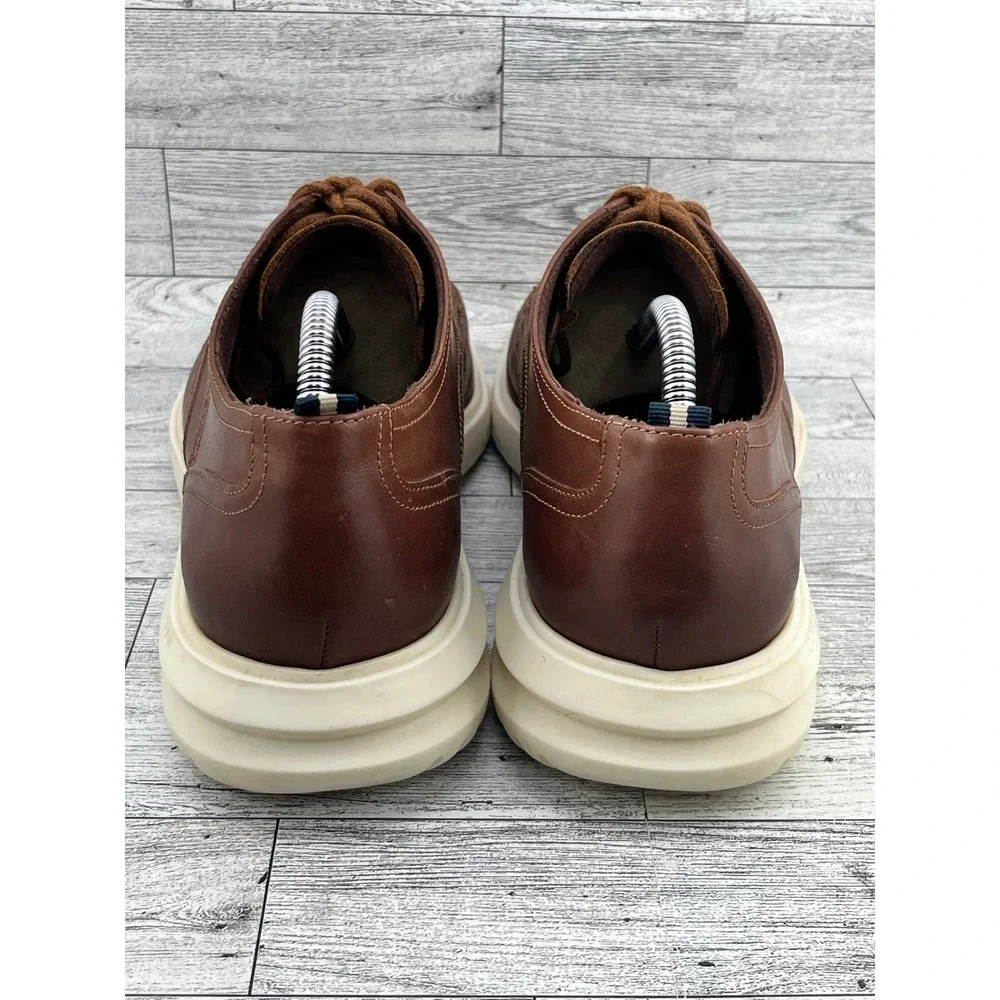 Cole Haan Mens 10.5M Wingtip Oxford Shoes Brown Leather Grand Sole‎ Lace Up